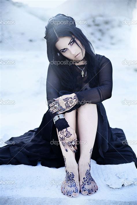 Female Goth Feet Stock Photos, Images & Pictures